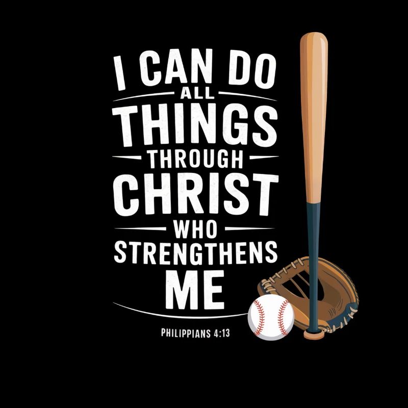 Ich Kann Alles Durch Christus Philipper Baseball