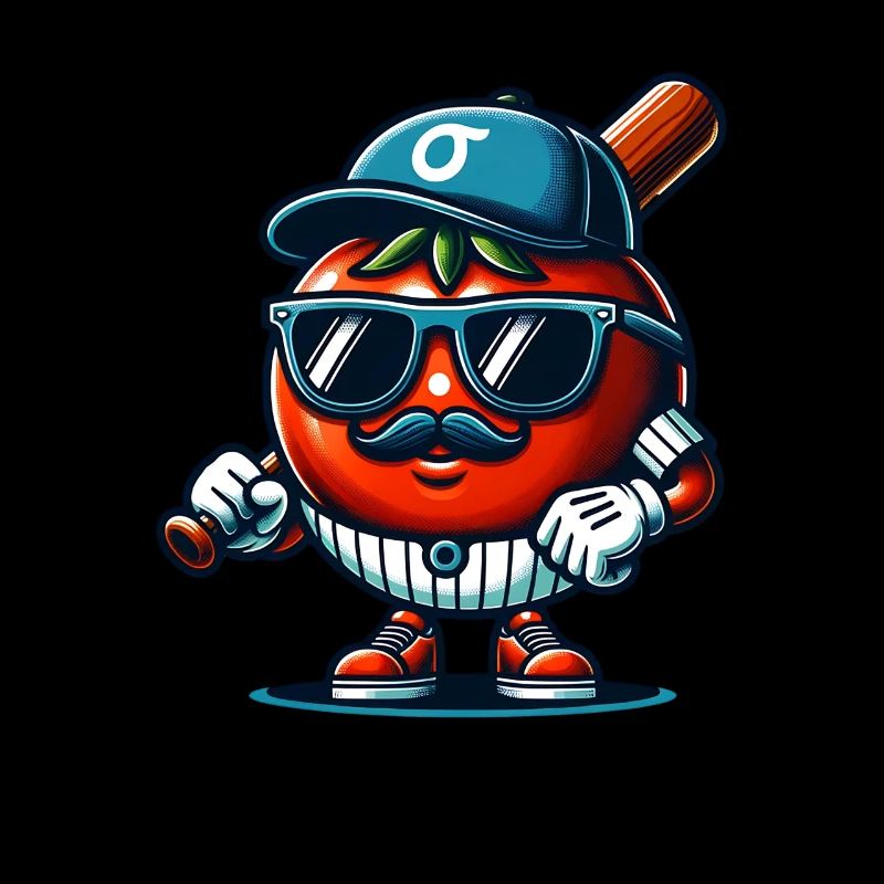Funny Tomato Baseball Hat with Sunglasses
