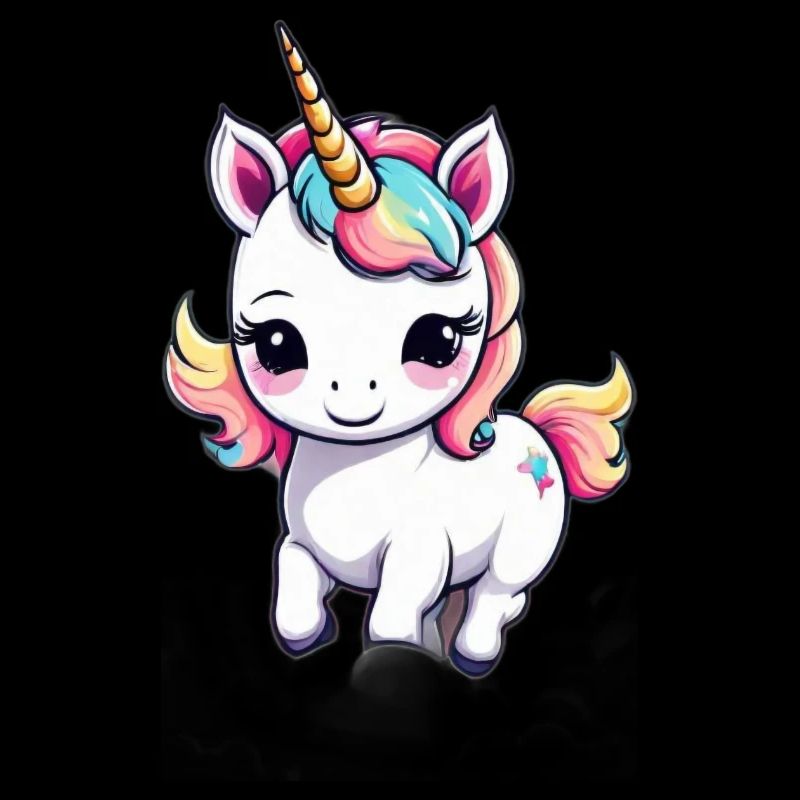 Licorne Einhorn Kawaii