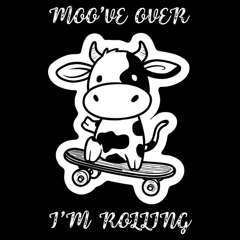 Moo've Over Skate Cow