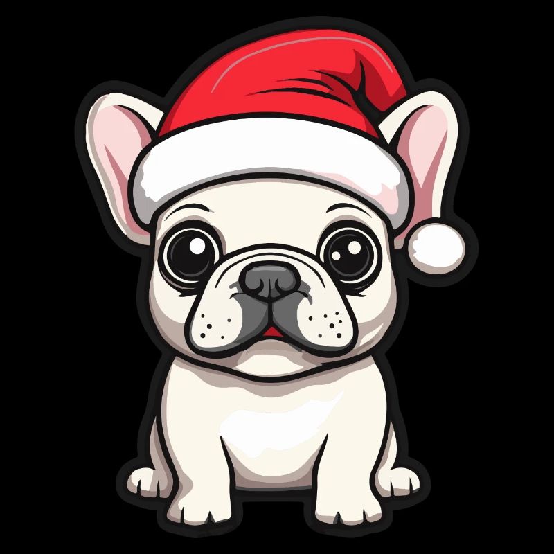 Buldog Français Chien Noël Mignon