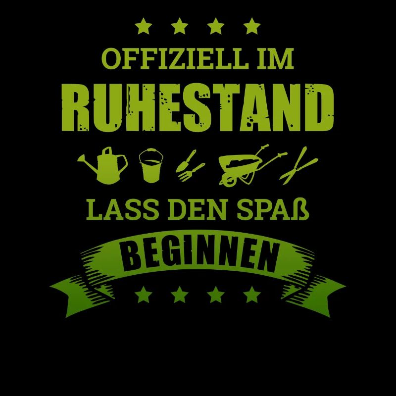 Rente Garten Gartenbeit Renter Spruch