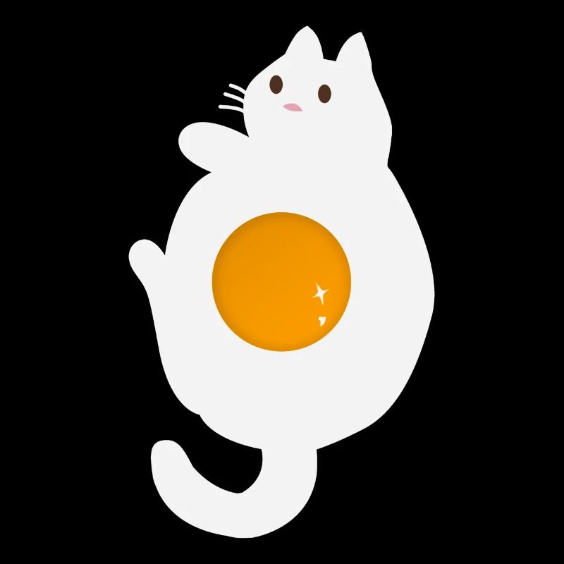 Lustige Ei-Katze