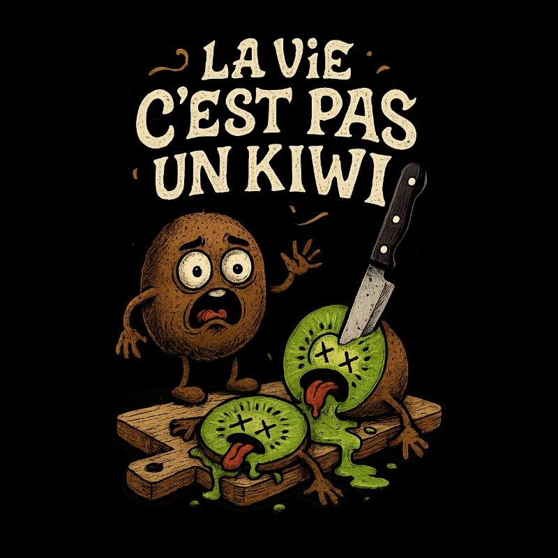 La vie c'est pas un kiwi. Expression drôle