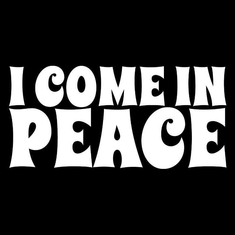 I come in peace funny matching couples