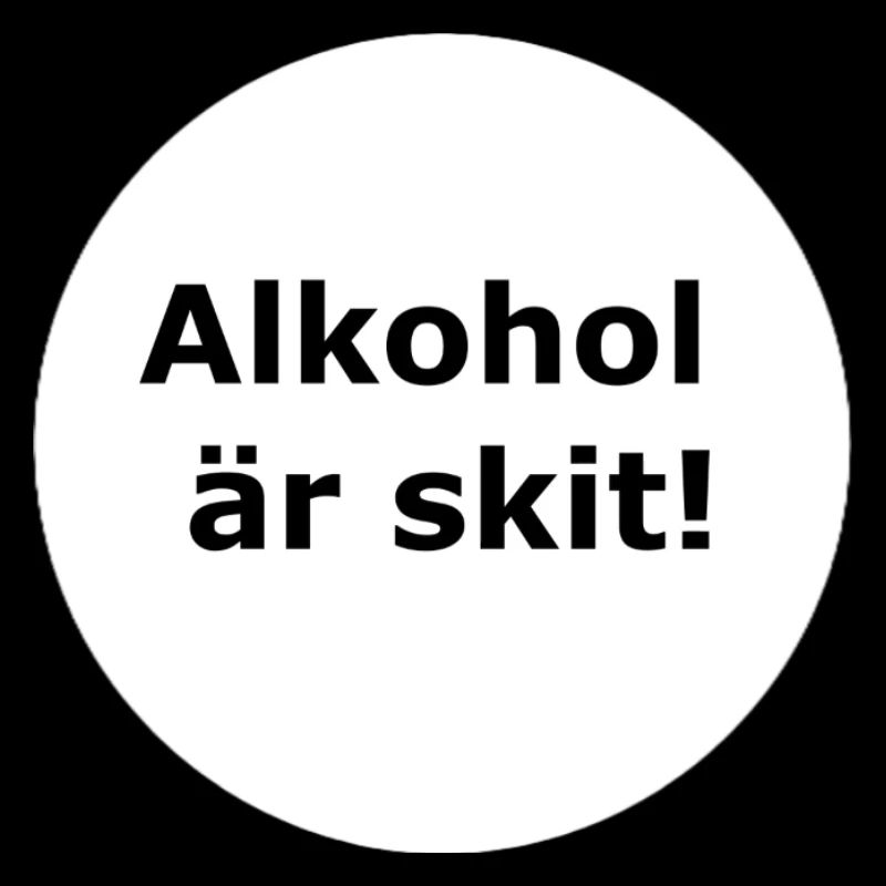 L’alcool, c’est nul (cercle blanc)