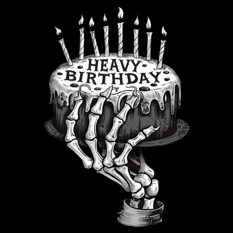 Main en os d’anniversaire lourd avec gâteau
