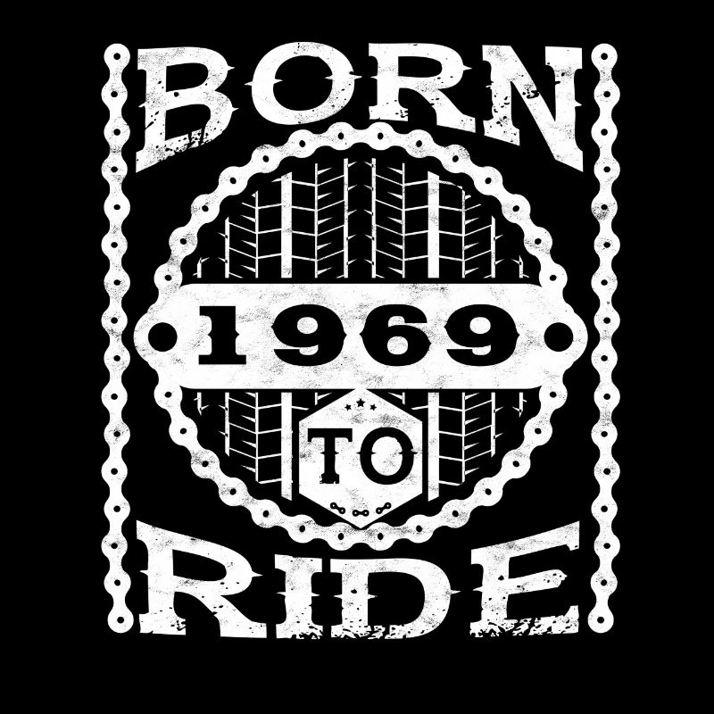 born ride geburtstag biker geschenk fahrrad 1969