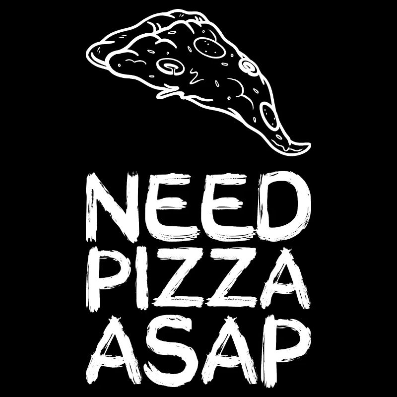 Pizza asap, white