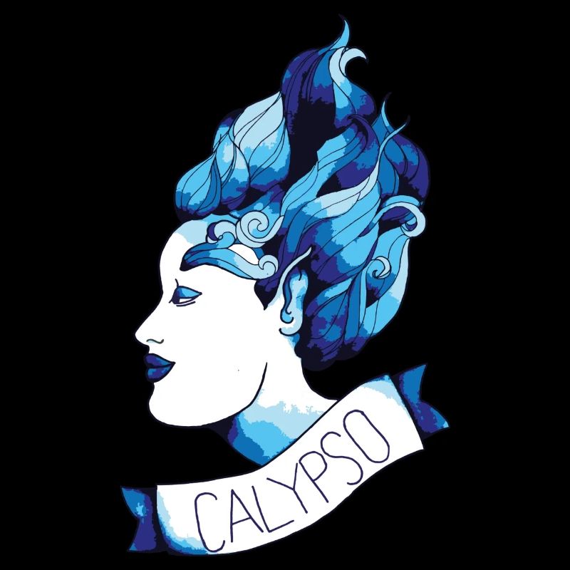 calypso bleu - déesse de la mer - style old school