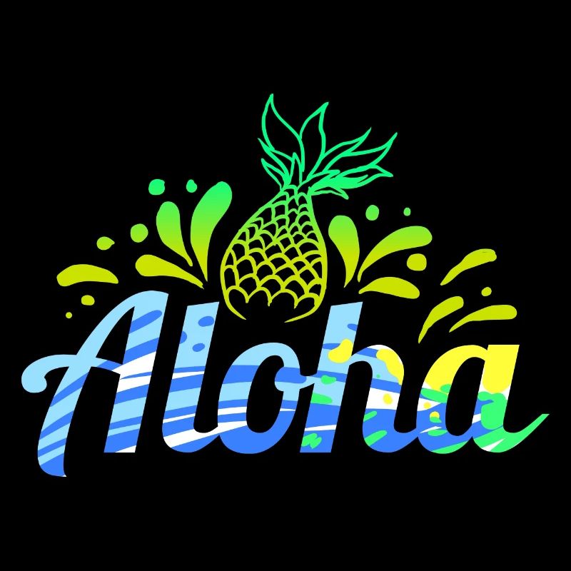 Hawaii Aloha Beach Pineapple Gift for Summer