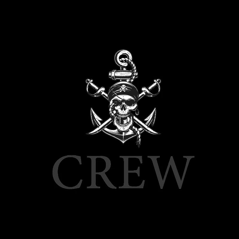 Skull Crew FatMonkeyDesigns gris