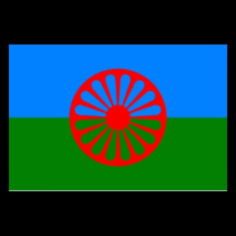 Drapeau de la nation rom -Grand