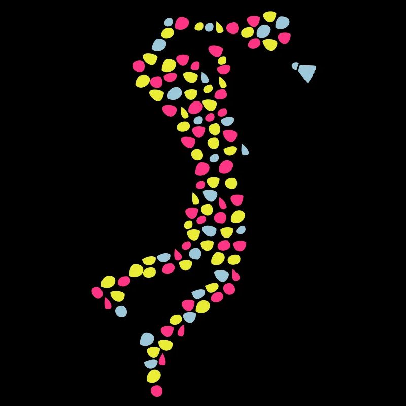 player player badminton shuttlecock Dots