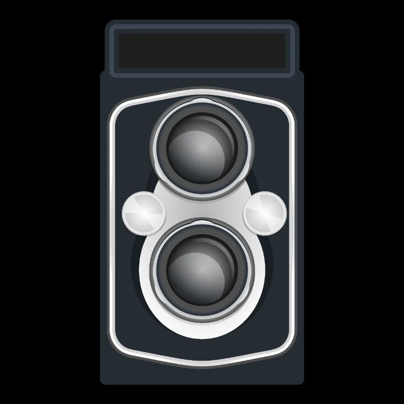 Caméra reflex à double objectif propre