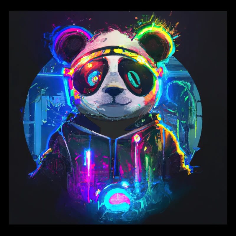 Neon Evolution: The Panda's Journey