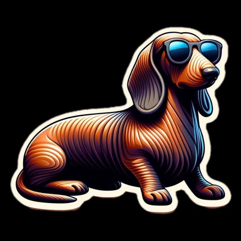 Dachshund in modern design