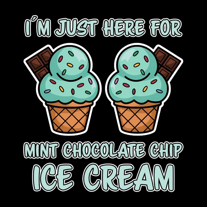 Schoko Minz Eis Spruch Lustiges Minz Eis Geschenk