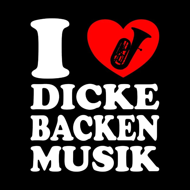 Blasmusik Dicke Backen Musik mit Tuba