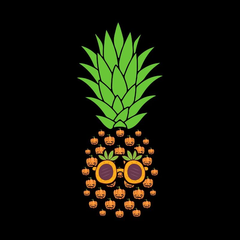 Funny Halloween Pineapple Pumpkin