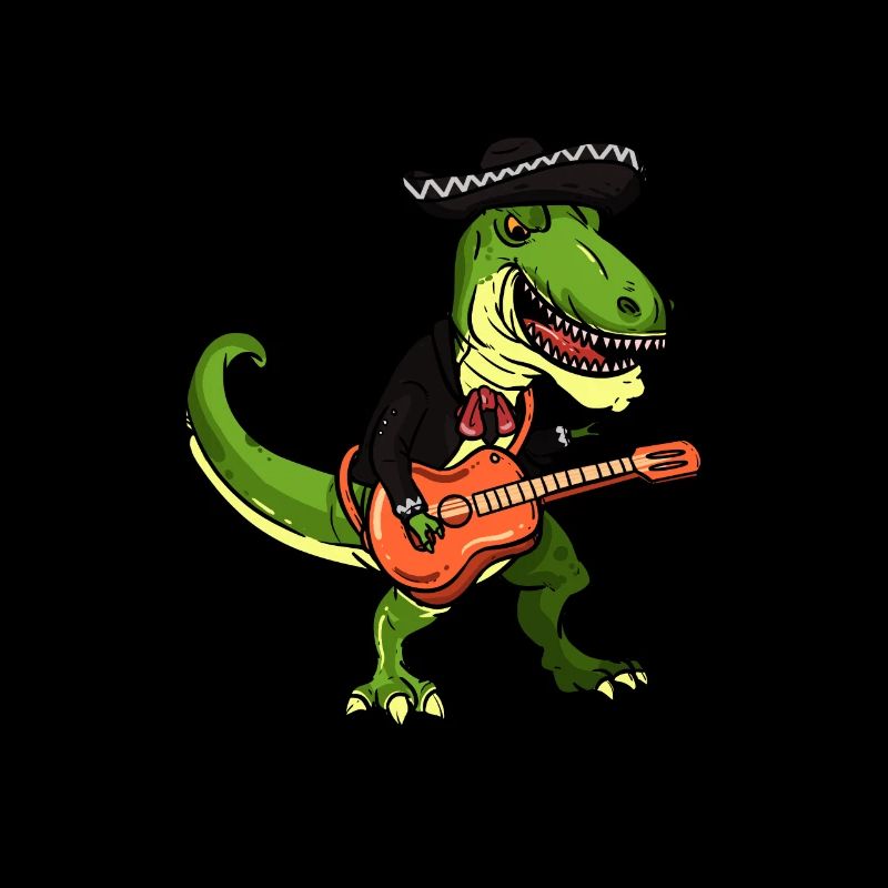 T Rex Mariachi Cinco De Mayo graphic Dinosaur