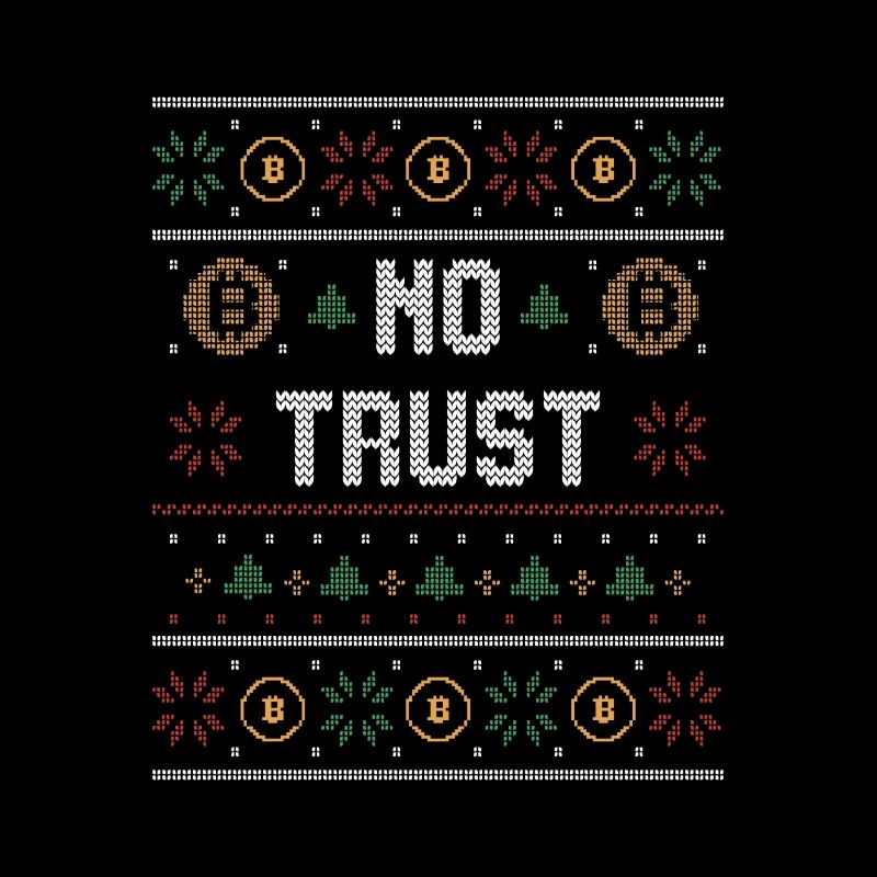 Pas de confiance dans crypto Crypto Crypto Noël
