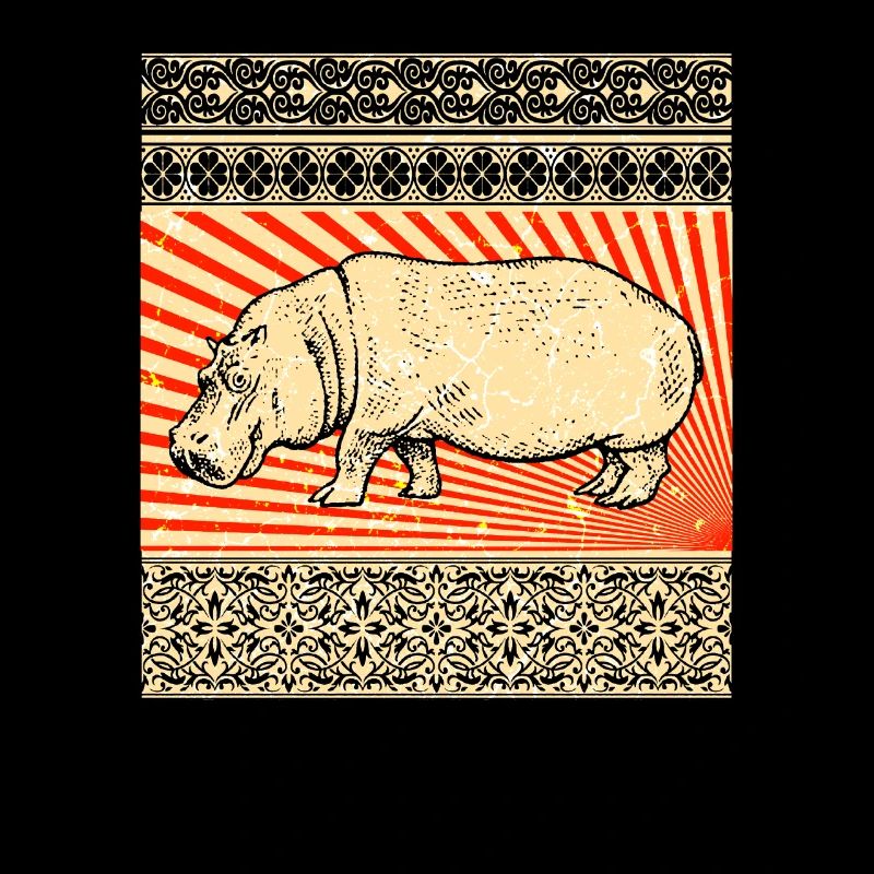 Flusspferd Nilpferd Hippo