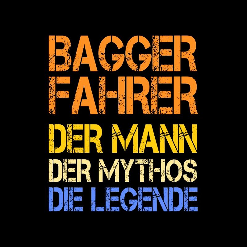 Bagger Mann Baggerführer Bau Baggerfahrer Geschenk
