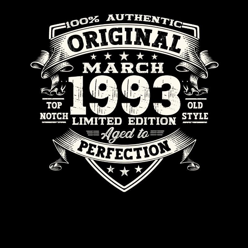 30th birthday Mann Original March Born 1993