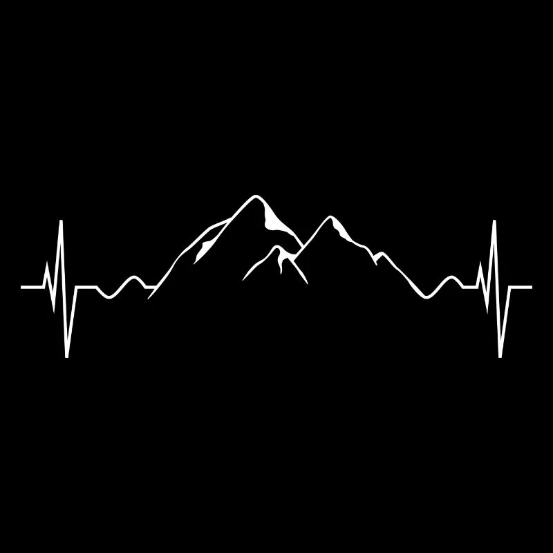 Mountain Heartbeat - Funny Mountain Lovers Cadeau