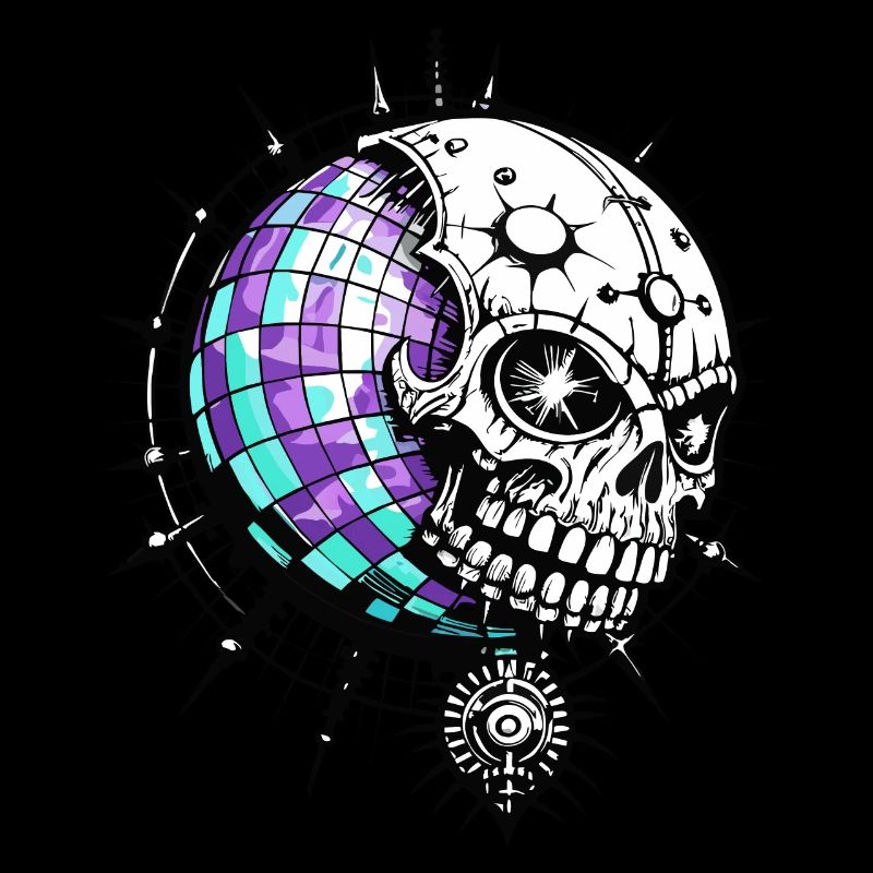 Boule Disco Skull // Skull Disco Party FS0043