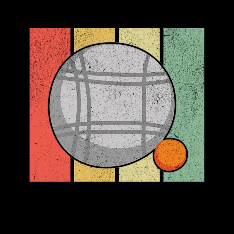 Boule de pétanque rétro