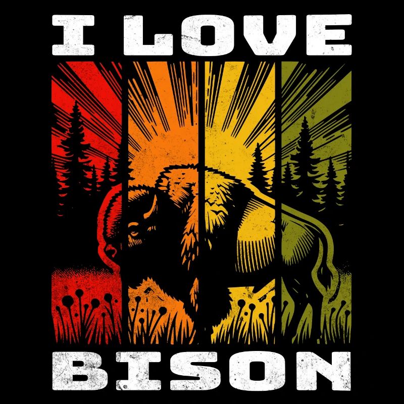 Plains Bison Bison Präriebison