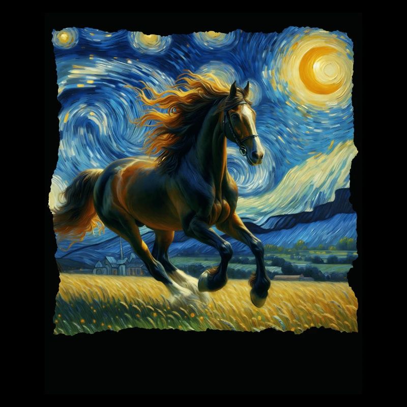 Irisches Zugpferd Starry Night
