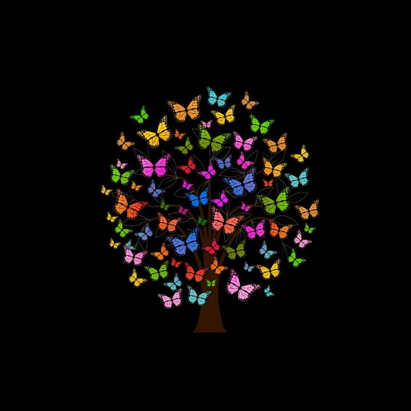 Ein Baum aus Schmetterlingen