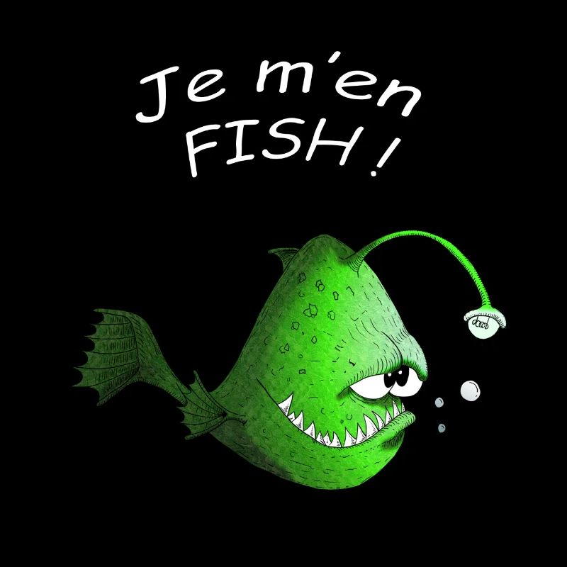 Je m'en FISH tshirt humour poisson fish