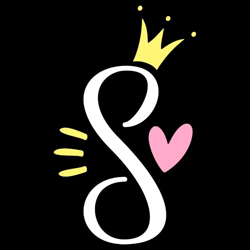 Letter S Initial Letter Crown