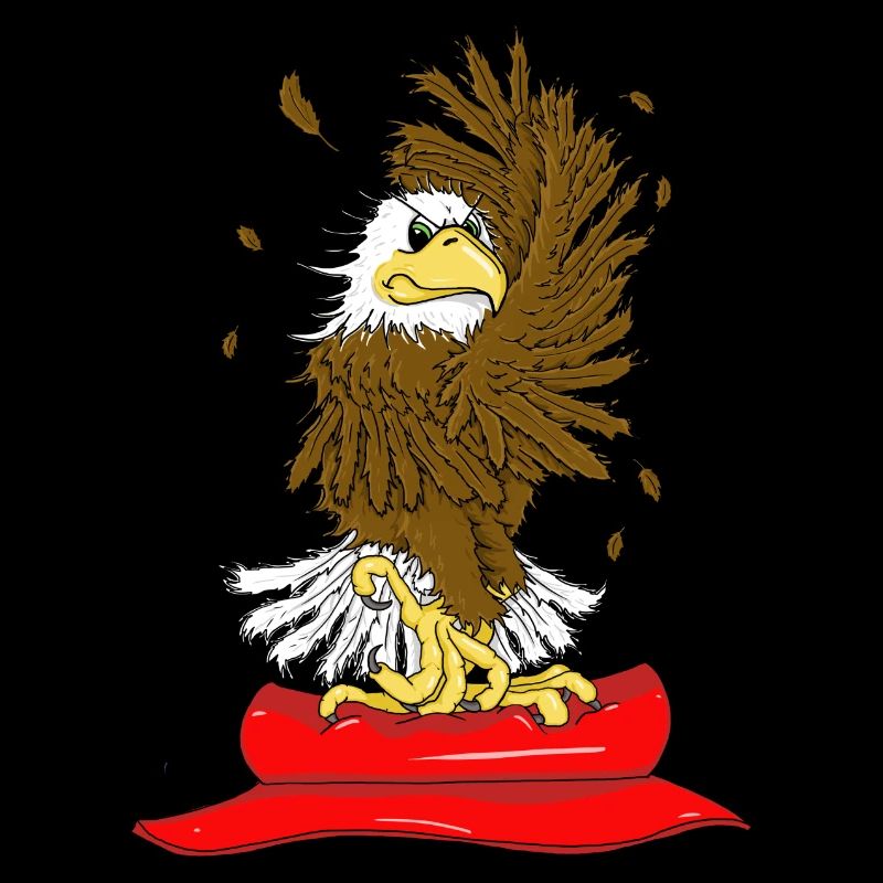 The yoga eagle practiced the eagle Garudasana