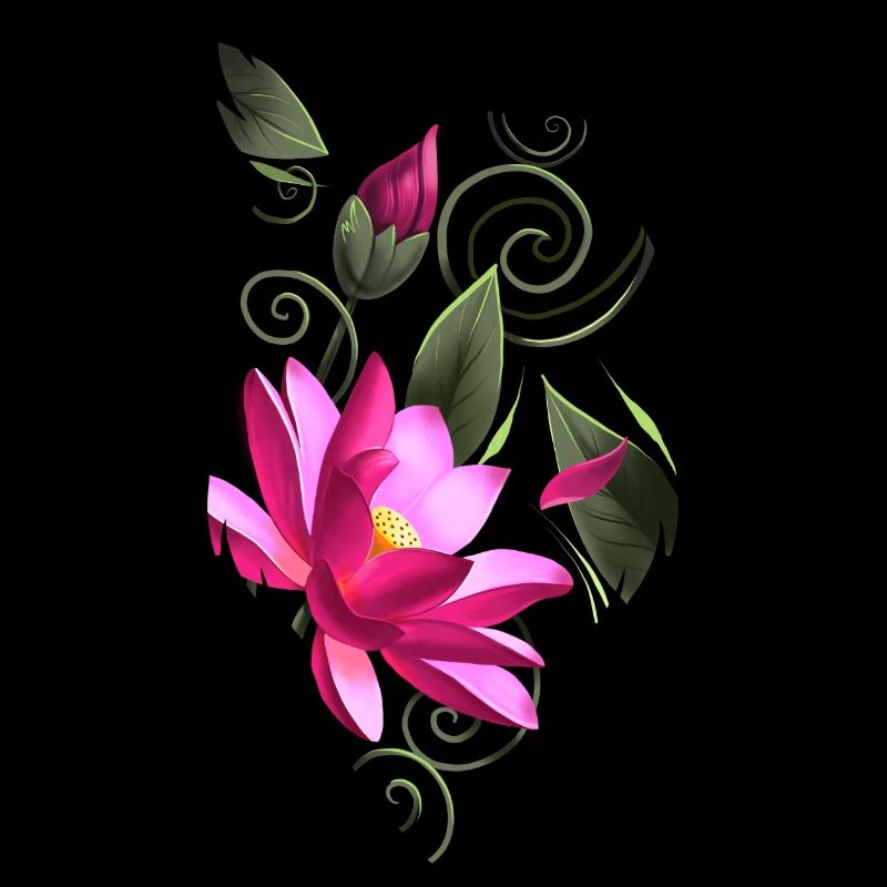 Eule mit Blumen
