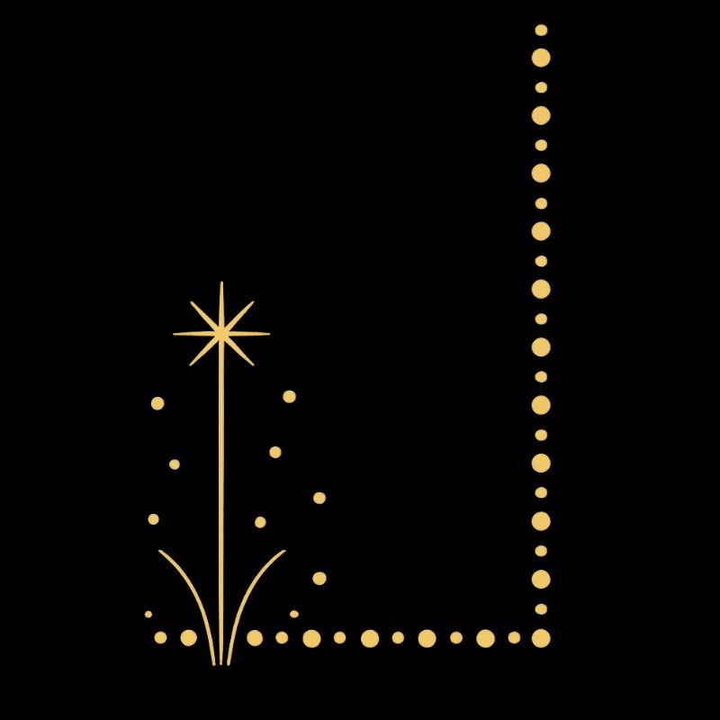 Goldene Sternpflanze am Rand