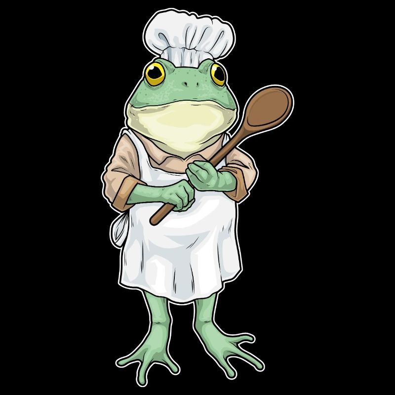 Frosch Koch Kochlöffel Kochen