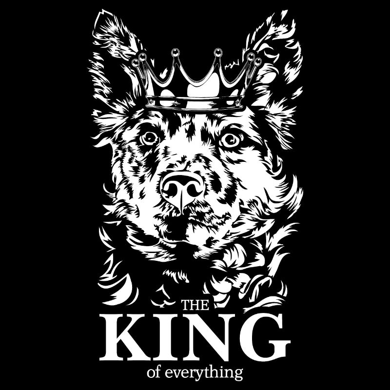 Mudi King of everything Spruch Hunde Wilsigns