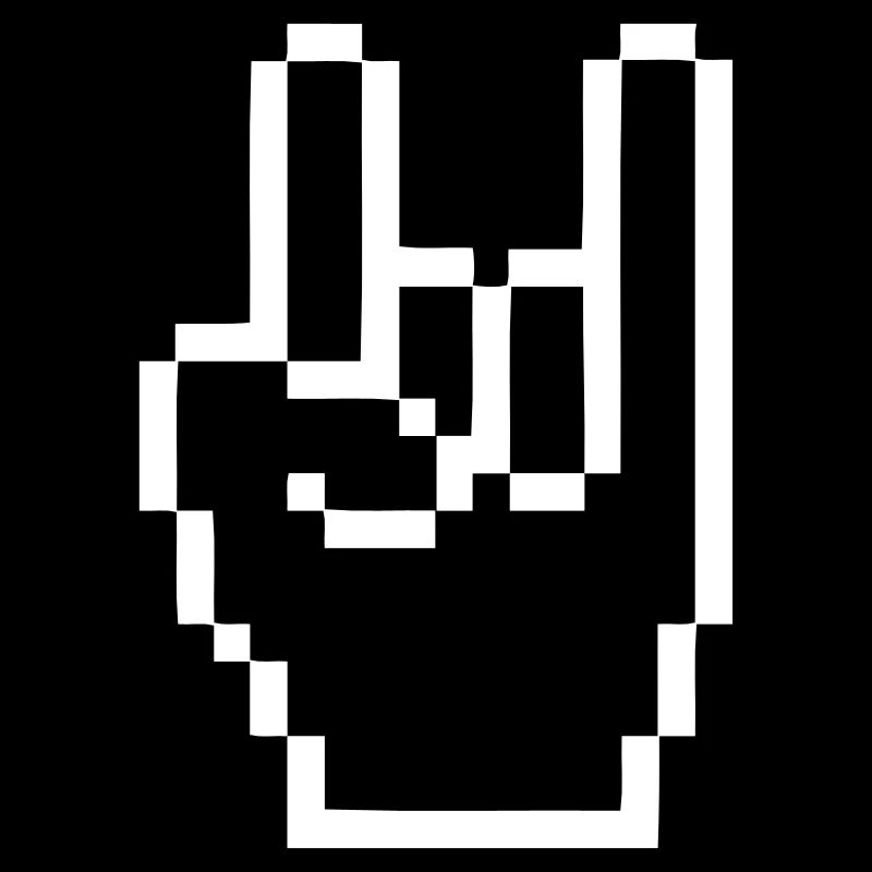 Handzeichen Cursor Rock