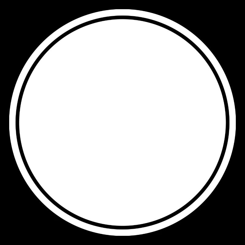 Cercle blanc auto-conception