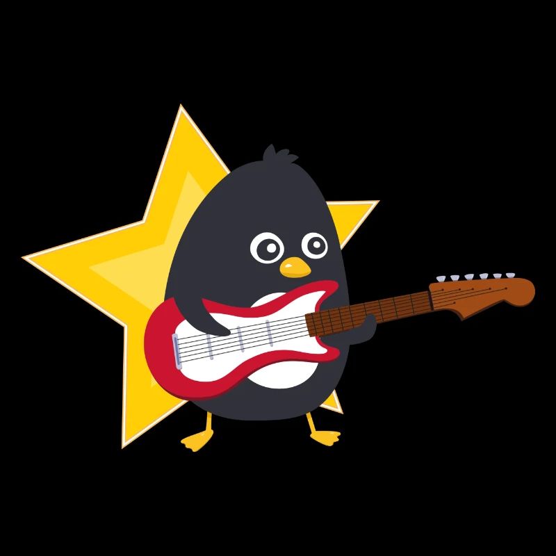 Pingouin Guitariste
