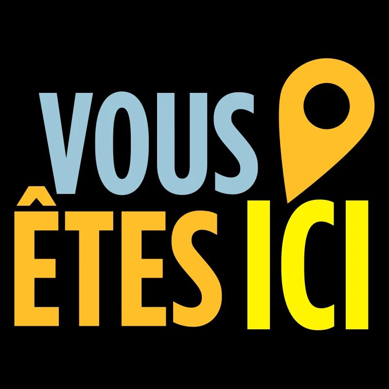 Vous êtes ici - color