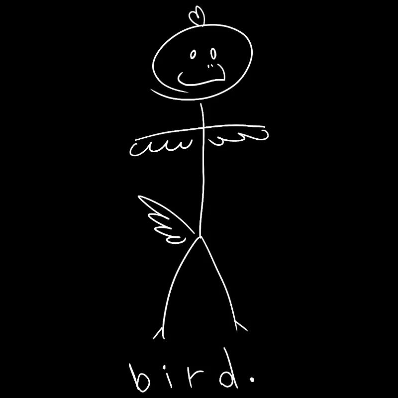 Oiseau. (lignes blanches) (par Leni Riosa)