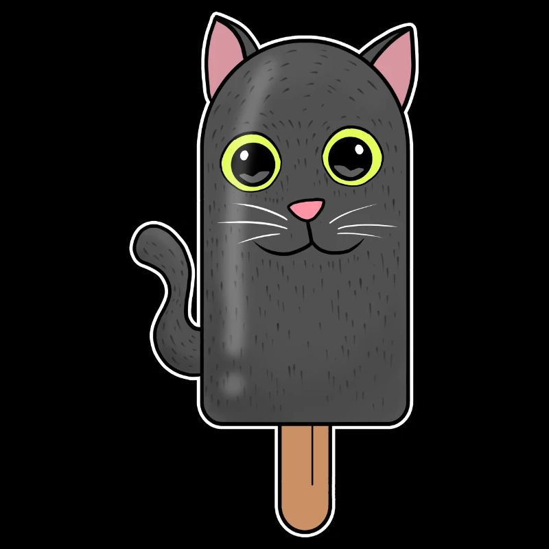 Black Cat Head Popsicle