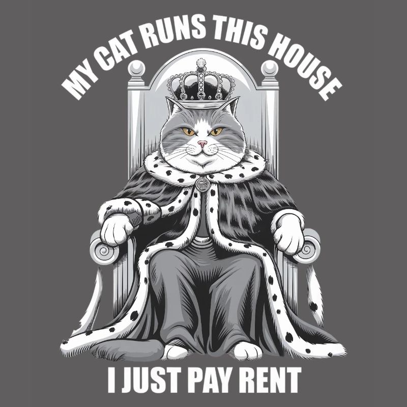 Mon chat dirige cette maison Je ne paie que le loyer monarque