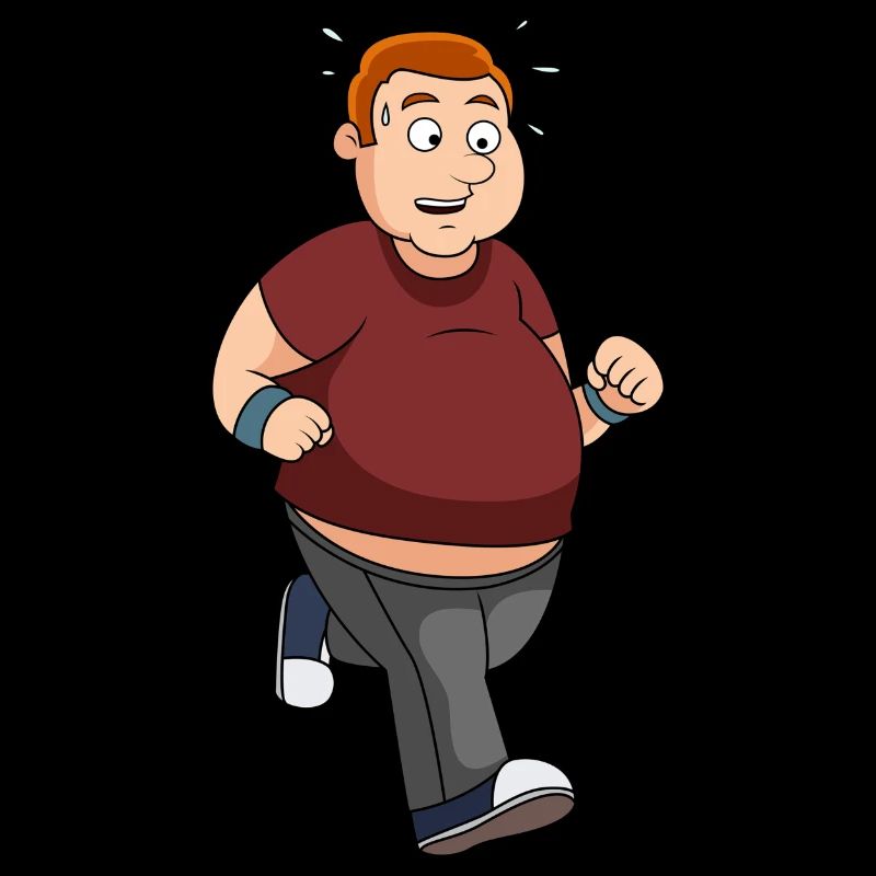 Jogger mit bauch